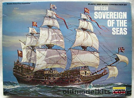Lindberg Sovereign of the Seas Man-O-War - (ex Pyro / Life-Like), 854 plastic model kit